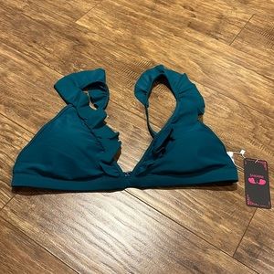 Padded shekini teal bikini top